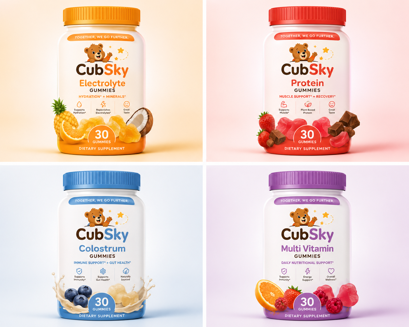 CubSky gummy product collection